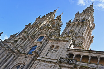 Santiago de Compostela, Galizia, la cattedrale - Spagna - obrazy, fototapety, plakaty