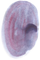 Watercolor abstract spot. Watercolor hand-drawn color brush strokes texture. Watercolor print for textile, wallpaper, wrapping. Watercolor minimalistic shape.