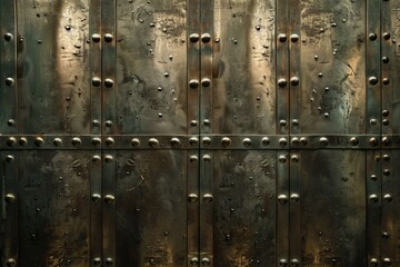 Texture of a metal curtain door