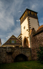 Das Calwer Tor oder Stadttor der Stad Neubulach im Nordschwarzwald
