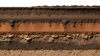  Cross-sectional view of soil layers