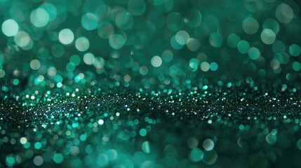 Emerald green glitter background with lush sparkles and a touch of luxury, ideal for holiday season gift wrap