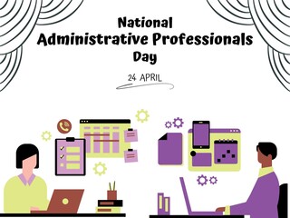 NATIONAL Administrative Professionals  DAY TEMPLATE DESIGN 