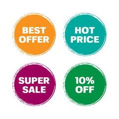 vector modern sale badges collection vector art designs