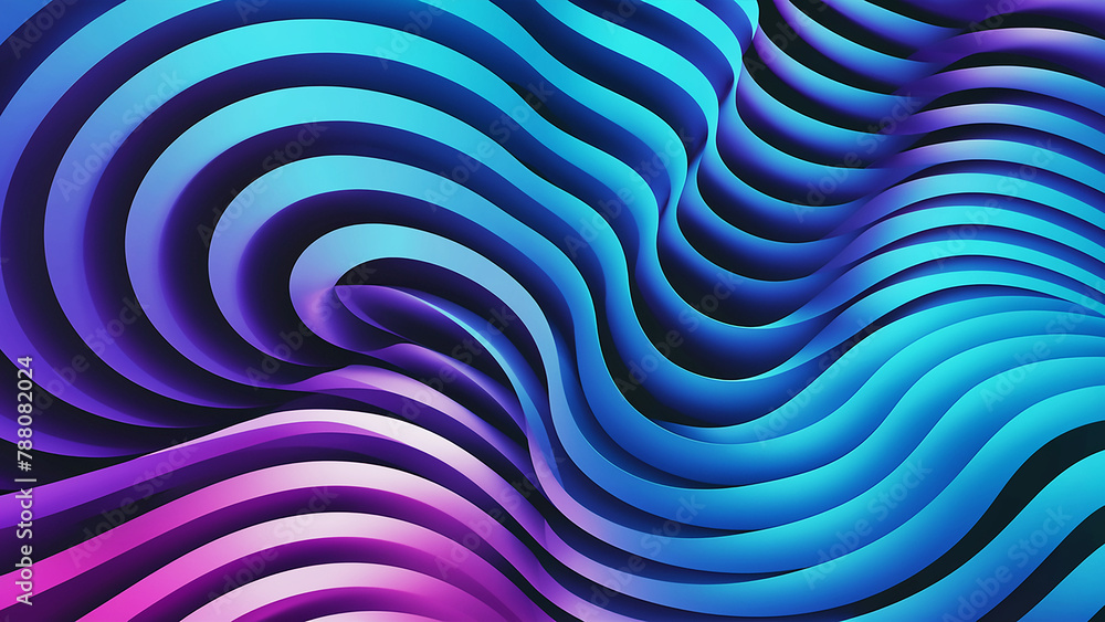 Poster abstract background with waves.ai generate
