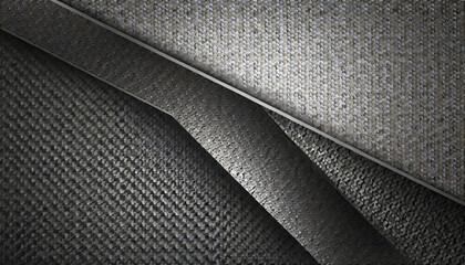 Abstract background dark with carbon fiber texture vector. Generative AI.