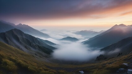 Misty Dawn Peaks