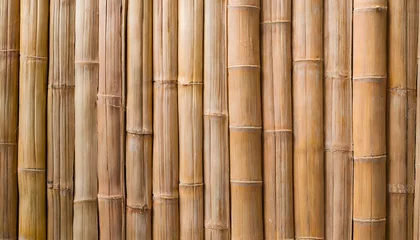 Fotobehang bamboo texture background. Generative AI. © hanifa