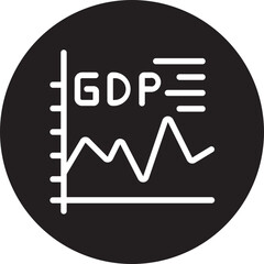 gdp glyph icon