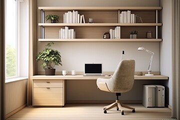 Calm Colors Zen: Serene Minimalist Home Office Decors for a Stress-Free Environment