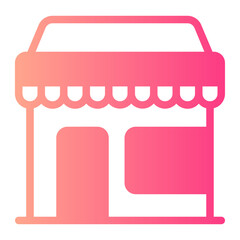 supermarket gradient icon