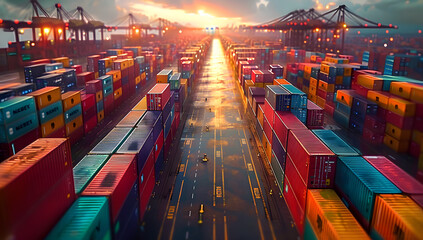 Global Trade in Focus: Open Container Yard Capturing the Essence of Import and Export