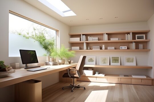 Open Space Zen: Minimalist and Airy Home Office Decors