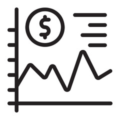 aggregate demand line icon