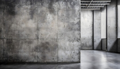 Concrete abstract wide wall - ideal for kitchen decoration or background. Generative AI.