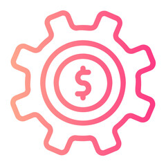 macroeconomics gradient icon