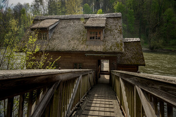 Old river mill on the Mur in Styria