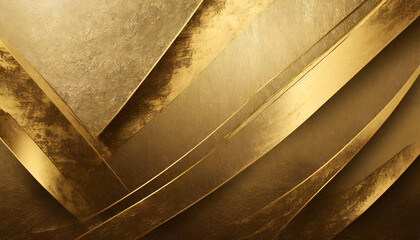 elegant luxury gold texture banner background wallpaper. Generative AI.