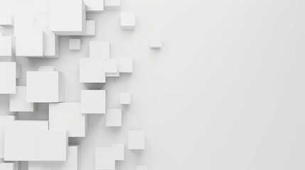 White cube box. pattern texture banner wallpaper background. copy space,