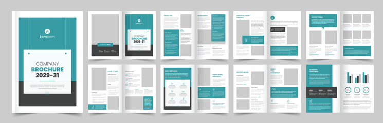 Corporate Business Brochure, Annual Report, Modern Brochure, A4 Template 