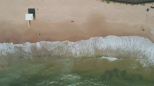 Aerial view of Mansa beach, Punta del Este, Uruguay.