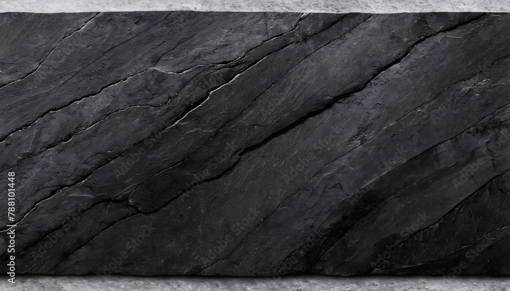 Aufkleber horizontal black stone texture for pattern and background. generative ai.
