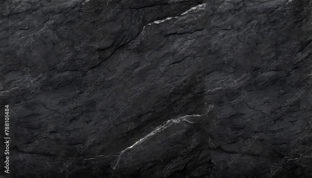 Poster horizontal black stone texture for pattern and background. generative ai.
