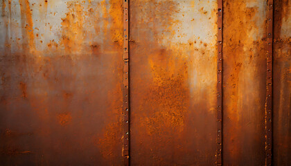 Metal rusty texture background rust steel. Industrial metal texture. Grunge rusted metal. Generative AI.