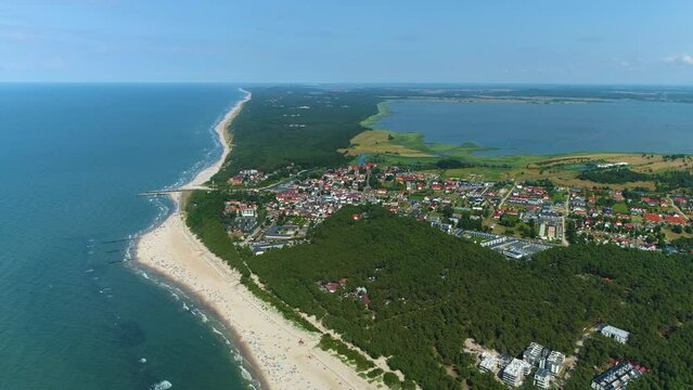 Beautiful Landscape Rowy Piekny Krajobraz Aerial View Poland