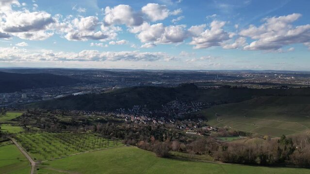 Hyperlapsaufnahme Wolken &uuml;ber Stuttgart