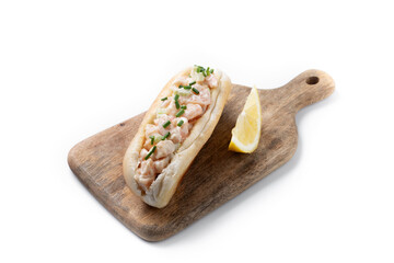 Lobster roll sandwich isolated on white background - 788106424
