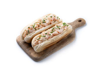 Lobster roll sandwich isolated on white background - 788106451