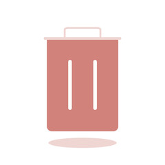 Trash can icon. Delete sign