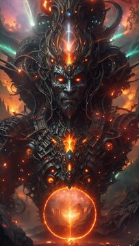 燃えるSF黒い巨大魔神,Generative AI 