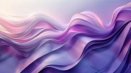 A purple wave with a white background