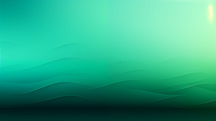 Abstract Teal and Green Waves Seamless Background