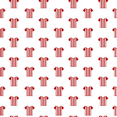 Football or soccer jerseys icon seamless pattern isolated on white background