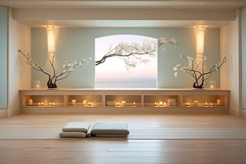 Serene Shades: Peaceful Yoga Room Ideas for a Calming Ambiance