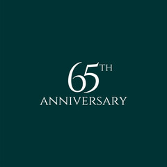 65th logo design, 65th anniversary logo design, vector, symbol, icon