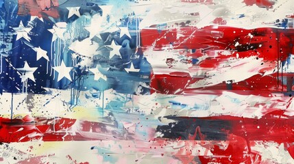 Red, White, and Blue: Labor Day Scene