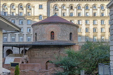 Historic Saint George Church Late Antique Red Brick Rotunda in Sofia Bulgaria