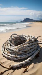 rope on the beach