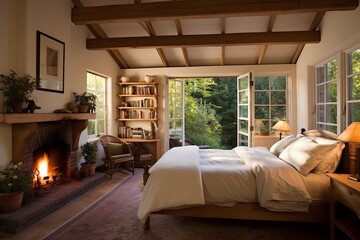 Wooden Beams & Architectural Interest: Quaint Cottage Bedroom Ideas