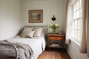 Wooden Floorboards: Quaint Cottage Bedroom Ideas with Timeless Appeal
