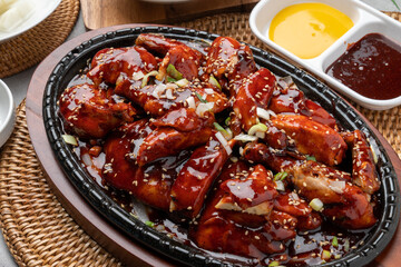 Korean food, chicken, barbecue, fried, old days, whole chicken, boneless, chicken feet, spicy,...
