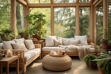 Comfort Haven: Light-Filled Sunroom Retreats with Cozy Seating