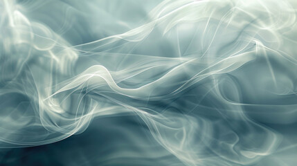 Obraz premium Soft waving smoke abstract background in white, blue and grey colors
