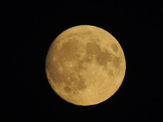 full moon in the night sky
