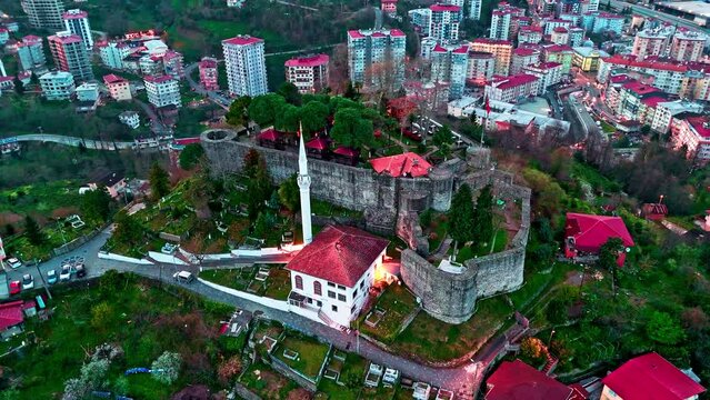 aerial view of the old city of batu