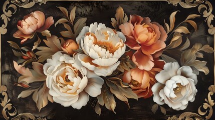 Romantic Vintage Floral Artwork